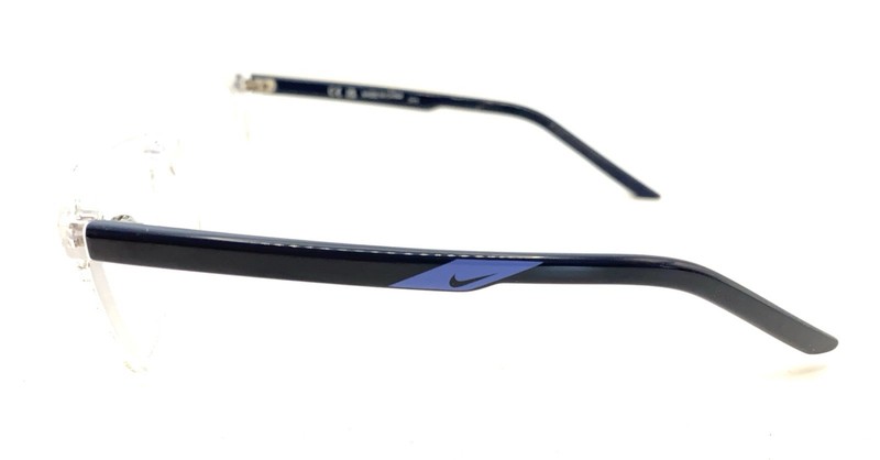 Nike 5544 900 Translucent Clear Blue Eyeglasses Frames 50-15 135 Unisex Sports gallery