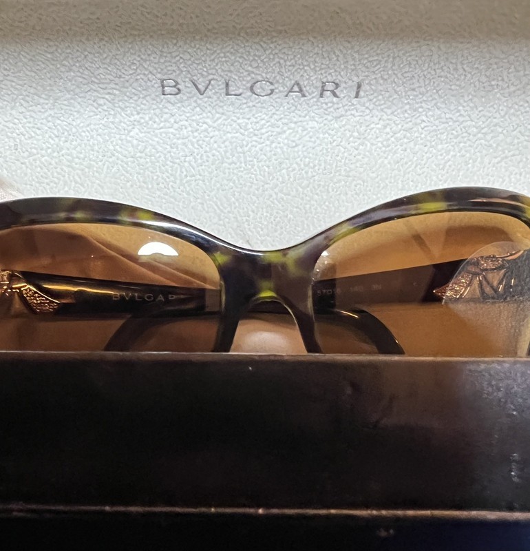 BVLGARI Womens 4104 B 504 Dark Havana Frames Only Authentic 54mm used read gallery
