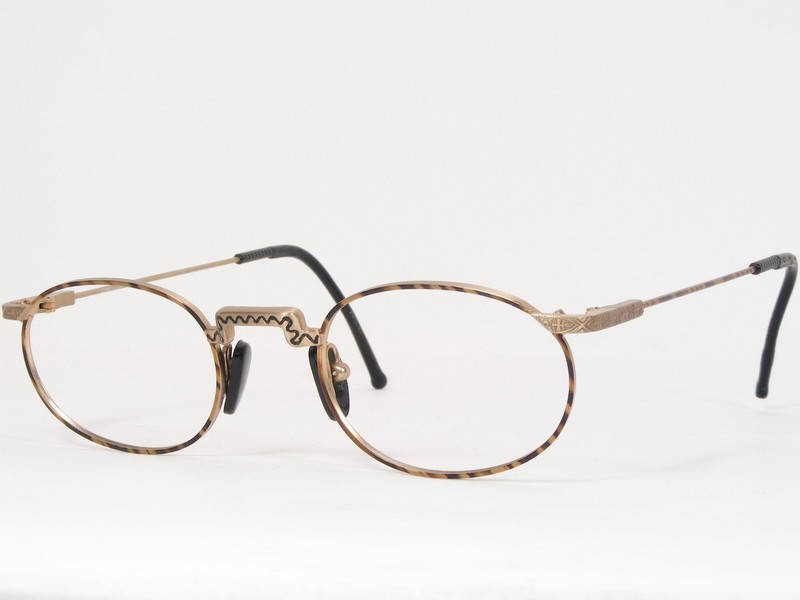 Vintage CHAI 8 So1 F12 UNIQUE RARE EYEGLASSES GLASSES FRAME 46-22-154mm (NOTES)
