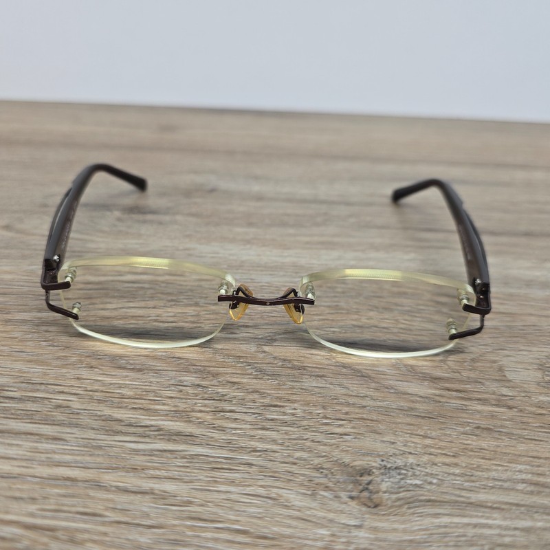 Vintage Polo Sport Japan Eyeglasses PS8135 COL.105M 51-17-135 Rimless RARE gallery