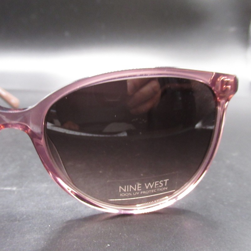 Nine West NW646S 600 Mauve Pink Cat Eye Sunglasses 100% UV Protection 57-17-140 gallery