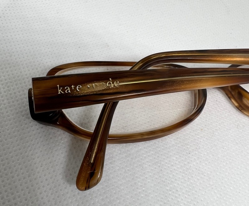 Kate Spade Carol Eyeglasses - Made in Italy - Brown Striped Frame - 135 gallery