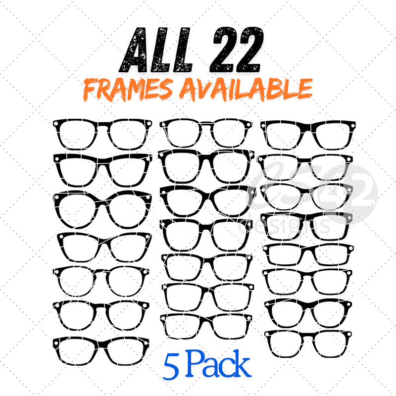 5 pack 3D PRINTED Pair Eyewear Compatible Blank Toppers W/ MAGNETS INSTALLED