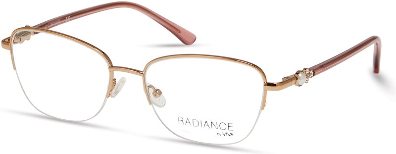 New Radiance by Viva VV-8021 032 Pale Gold Eyeglasses 55/17/140