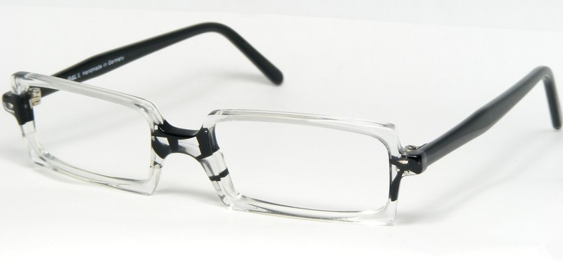 AXEL S. MILO 216 222 CLEAR /BLACK EYEGLASSES GLASSES 49-16-140mm (NOTES) Germany