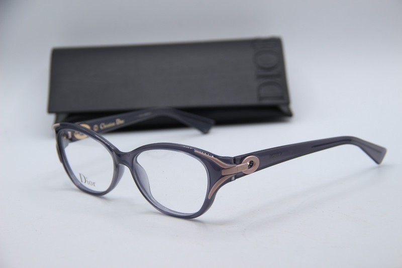 NEW CHRISTIAN DIOR CD 328I 8PB CLEAR GRAY PINK AUTHENTIC FRAMES EYEGLASSES 54-15