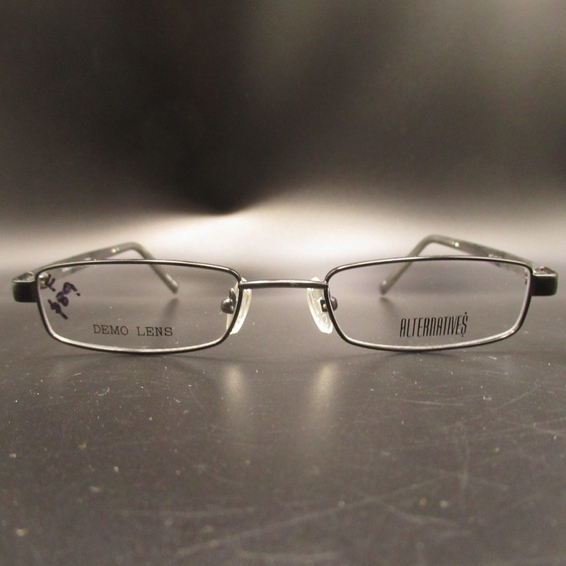 Alternatives ALT-12 COL.02 Gunmetal Half Rim Eyeglass Frames 45-17 Korea Europa