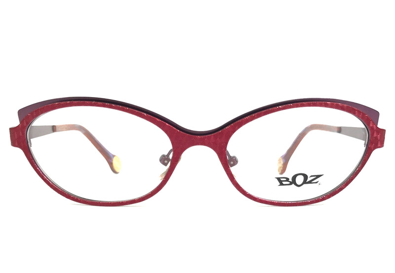 BOZ Eyeglasses Frames VISTA 3070 Red Purple Cat Eye Full Rim 52-17-140