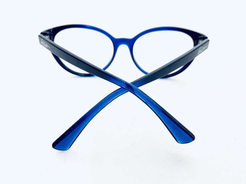 Ralph Lauren Cats Eye Clear Blue Lucite Glasses RA7109 5781 53 16 140 gallery