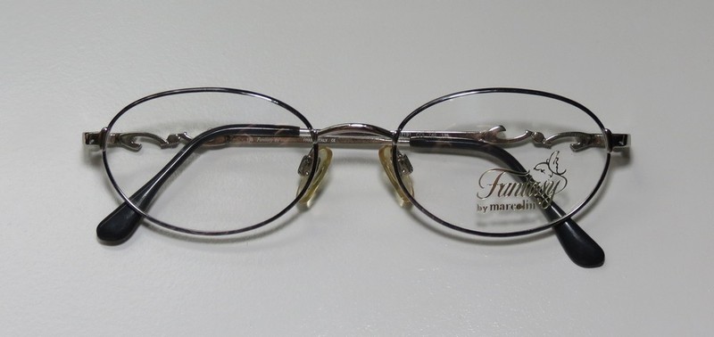 NEW MARCOLIN 7191 EYEWEAR VINTAGE DESIGNER WOMENS METAL ITALY GRAY 740 50-18-135 gallery