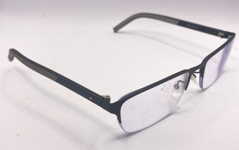 TOMMY HILFIGER EYEGLASSES FRAMES ONLY TH1577/F GRAY HALF RIM 57-19-145