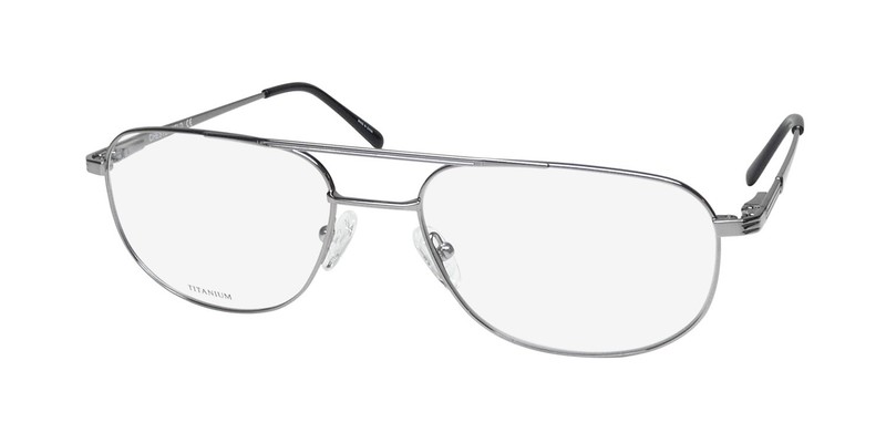 NEW CHESTERFIELD 894/T EYEGLASSES PILOT 6LB FULL-RIM SILVER TITANIUM MENS