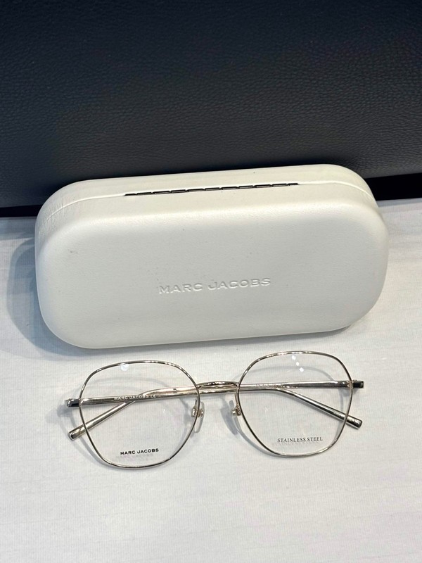 NEW MARC JACOBS 476/G Stainless Steel Light Gold 54mm Geometric Glasses Frames