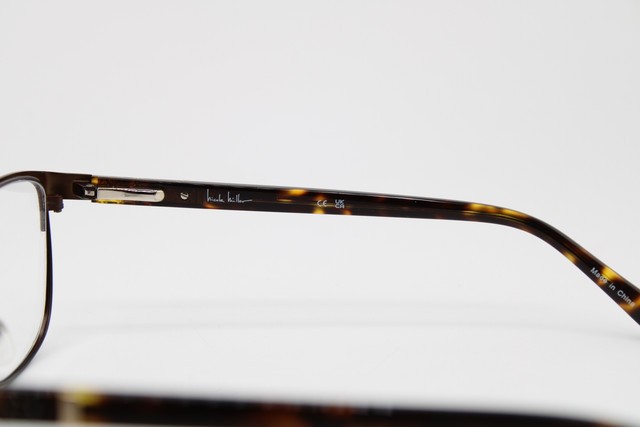 NEW NICOLE MILLER COLUMBUS C02 HAVANA BROWN GUNMETAL AUTHENTIC EYEGLASSES 55-16 gallery