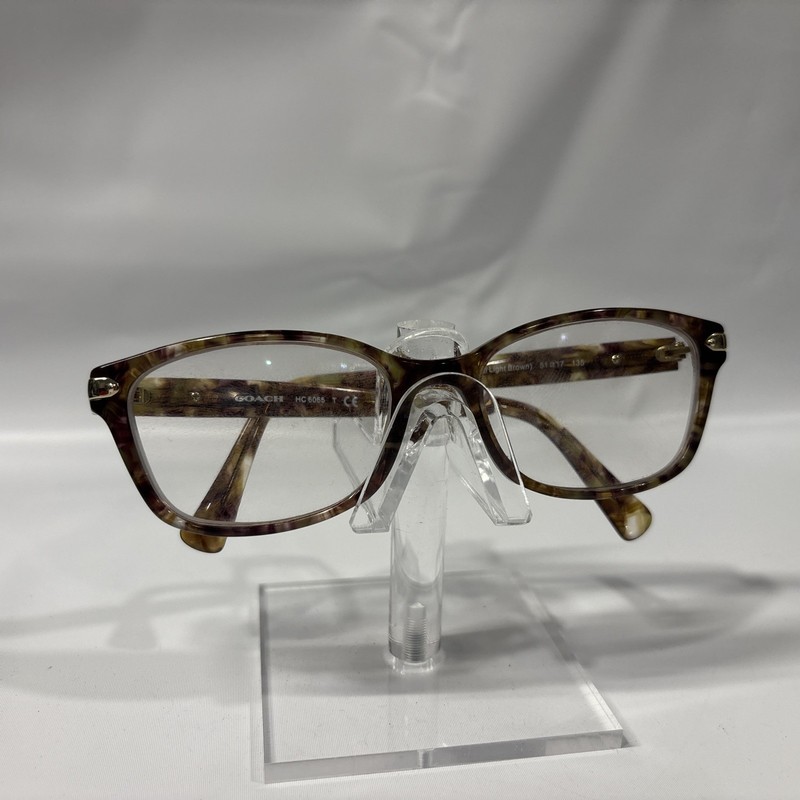 Coach Eyeglasses (frames Only) HC 6065 5287 Confetti Light Brown 51[] 17 135 MM