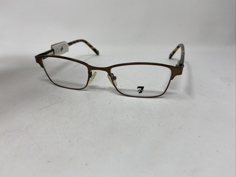 7 FOR ALL MANKIND GOLDEN GATE BROWN TORTOISE 50/19/138 FLEX HINGE :G31 gallery