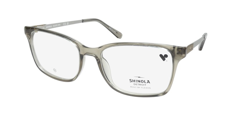 NEW FLEXON SHINOLA 37003 EYEGLASSES FULL-RIM 278 UNISEX CRYSTAL PLASTIC