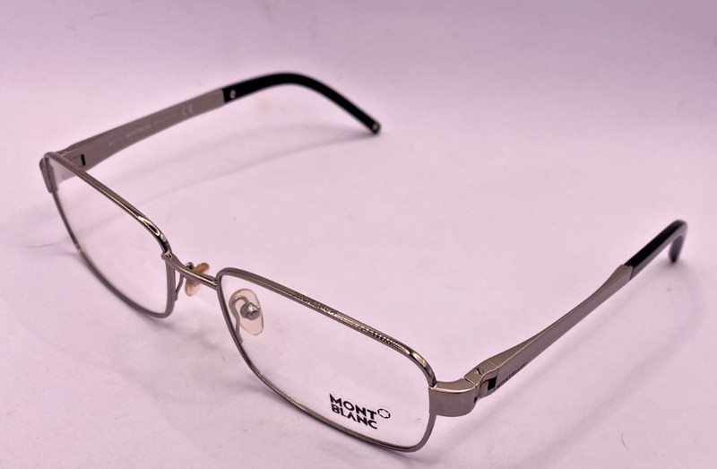 MONTBLANC FRAMES ONLY EYEGLASSES MB 306 014 SILVER / BLACK 56-17-140