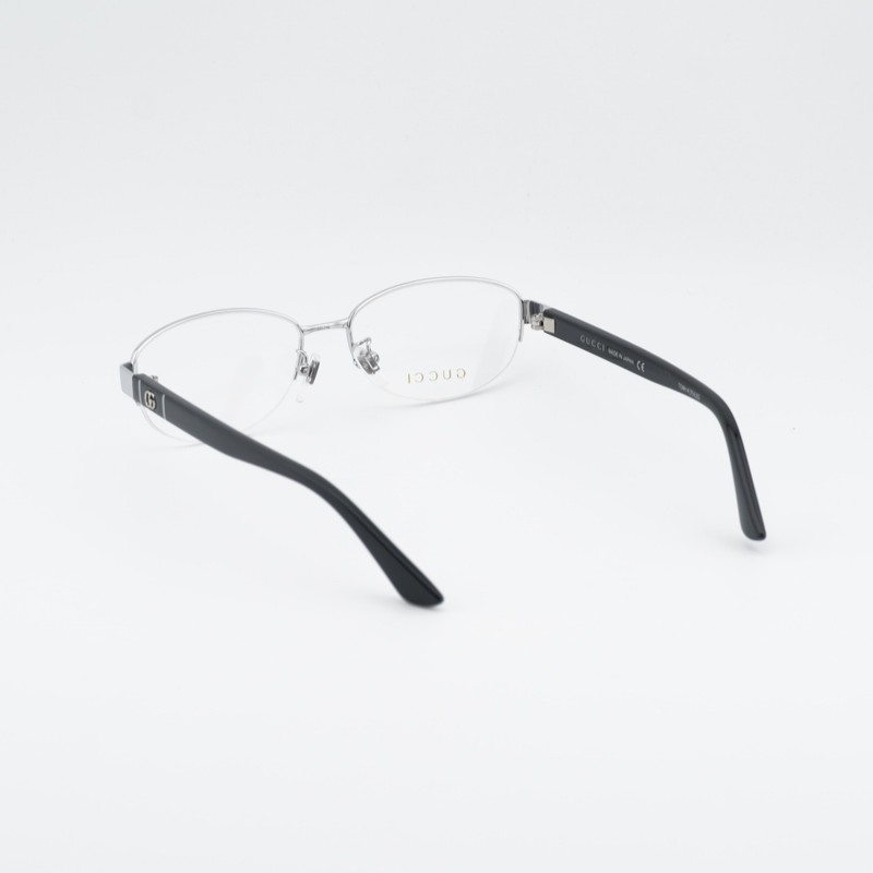 Gucci GG0859OJ 001 Silver/Black 53mm Eyeglasses New Authentic gallery