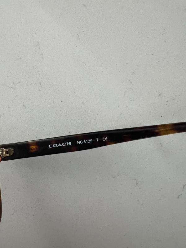 Coach Eyeglass Frames HC6129T 54-16-140 Black Tortoise 5446 gallery