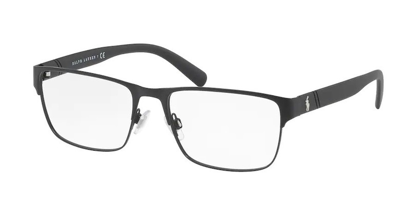RALPH LAUREN POLO PH1175 9038 Matte Black Demo Lens 56 mm Men's Eyeglasses gallery