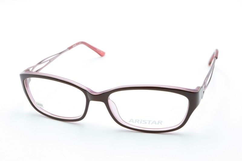 ARISTAR by Charmant AR18423 535 Polished Brown/Pink 54-15-135 Frames w/Case G449 gallery