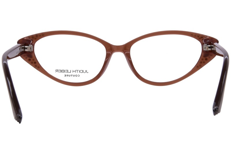 Judith Leiber Couture Serenade Eyeglasses Women's Wood Full Rim Cat Eye 54mm gallery