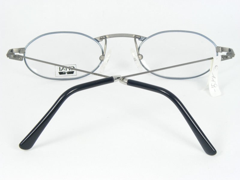 Vintage CHAI HF2 F4 STONE BLUE /GRAY-BRONZE EYEGLASSES GLASSES 46-20-145mm Italy gallery