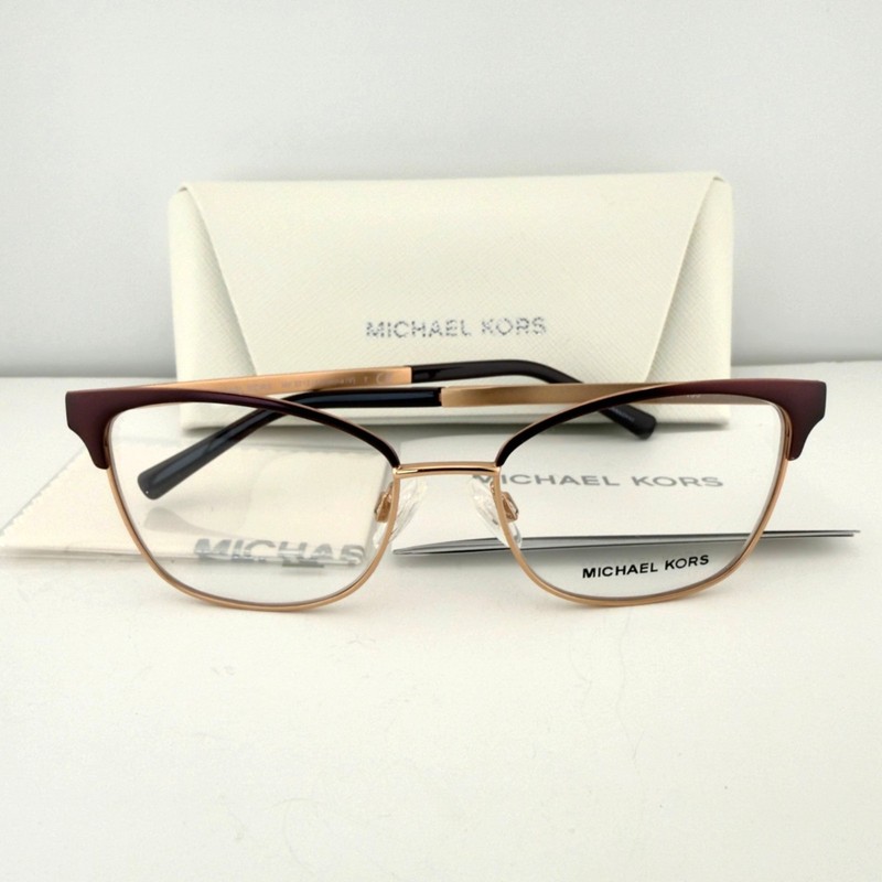 Michael Kors MK3012 Eyeglasses Frames Adrianna IV 1108 Cordovan Rose 51-17-135 gallery