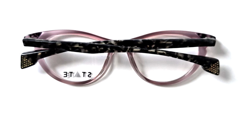 STATE HOLLYWOOD PINK CLOUD GRANITE NEW AUTHENTIC DESIGNER EYEGLASSES 51-18-140 gallery