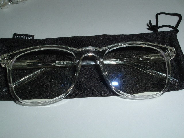 New Unisex Design France Clear Lucite Eye Glasses gallery