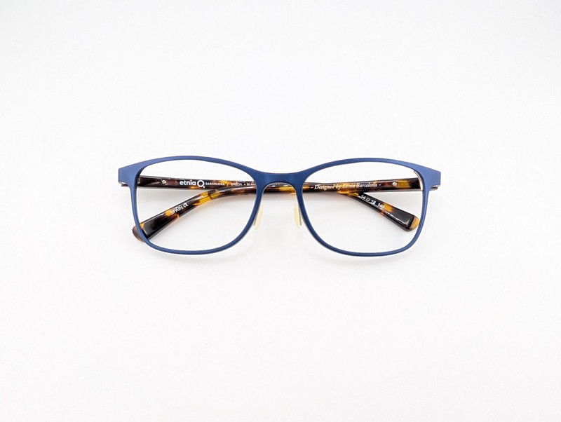 Etnia Barcelona Eyeglasses Frames Only, BREDA BLHV, 54-18-140, Blue/Brown, Spain
