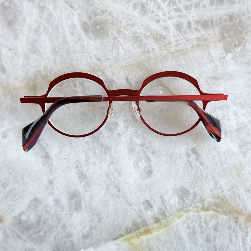 Theo Eyewear Brilliant Red Glasses gallery