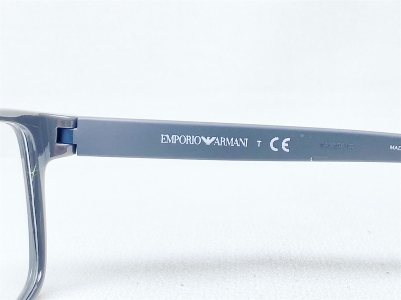 NEW Emporio Armani EA3103 5559 Mens Grey Rectangle Eyeglasses Frames 53/17~140 gallery