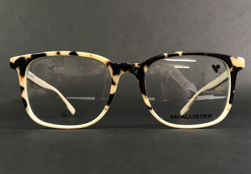McAllister Eyeglasses Frames MC4522 160 IVORY TORTOISE Square Full Rim 52-18-140