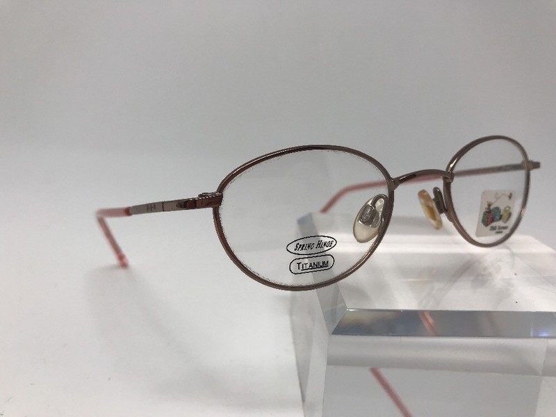 FAO Schwarz Spring Hinge Titanium DemoLens Eyeglasses Rose Pink 43-19-130 H834