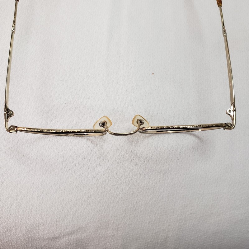 1980s Round Harry Potter Type Frames Sz 50 Gold Tortoise gallery
