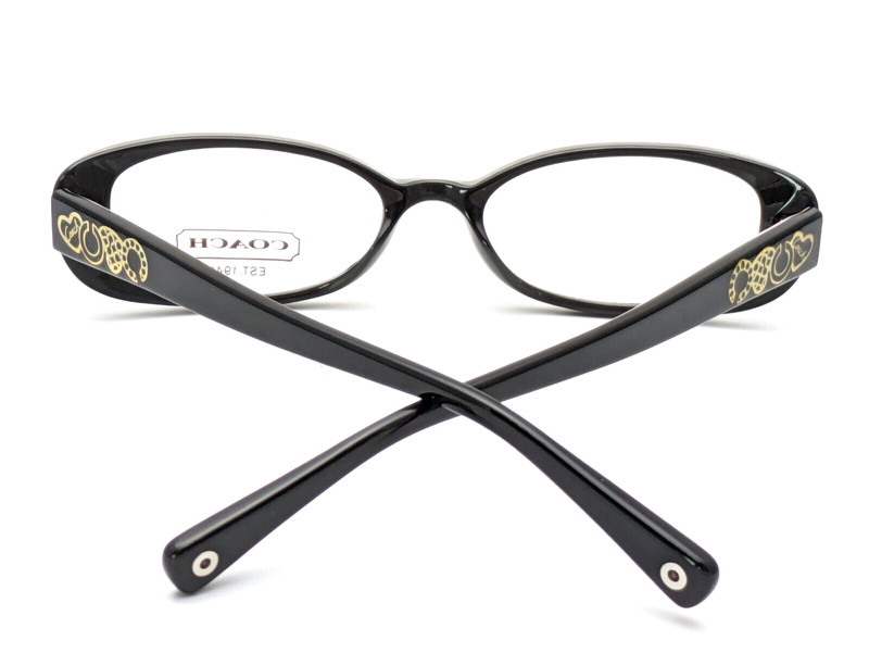 Coach Saige HC6016 5053 Oval Black Womens Eyeglasses 48mm gallery
