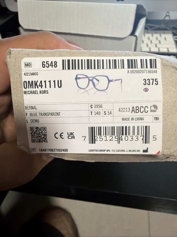 Michael Kors MK 4111U bernal blue transparent 3956 Eyeglasses gallery