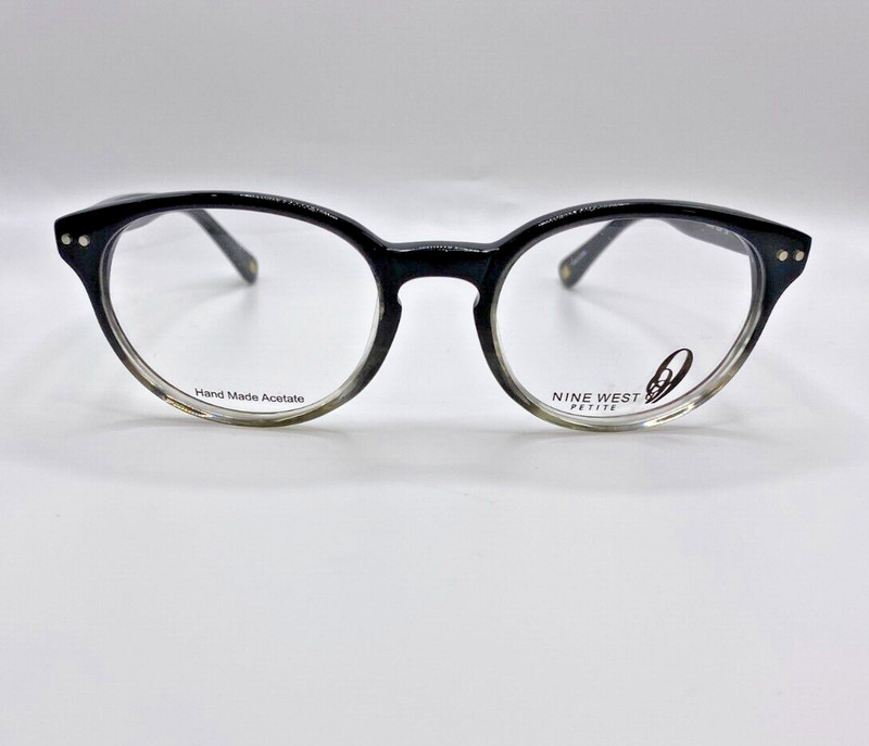 Nine West NW459 0CX9 Black Clear Plastic Optical Eyeglasses Frame 49-19-135