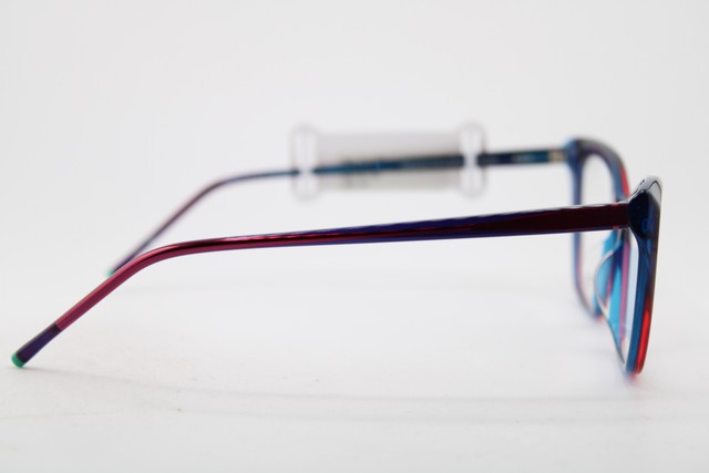 NEW ZEN 21170 C04 EMERALD PURPLE BLUE PINK AUTHENTIC EYEGLASSES 54-16 gallery