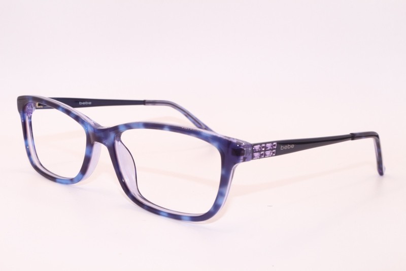 NEW BEBE LOVE THE NIGHTLIFE BB5084 (518) PLUM TORT AUTHENTIC EYEGLASSES 52-15