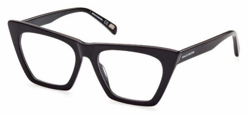 Skechers SE2194 001 Black Plastic Cat Eye Optical Eyeglasses Frame 53-17-140