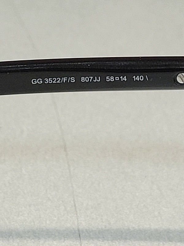 GUCCI GG 3522/F/S Black Sunglasses w/ case gallery