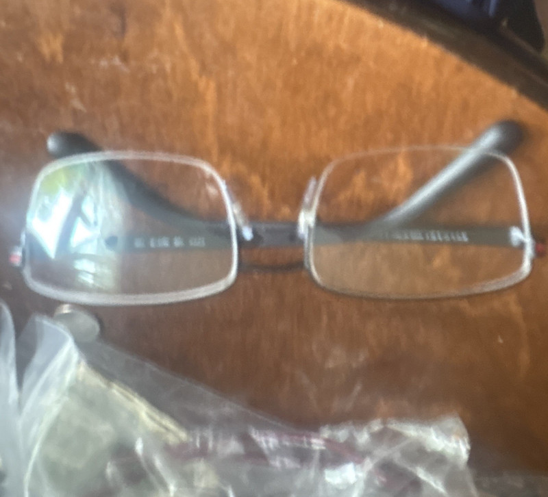 BVLGARI 1111 Silver Metal Rectangular Full Rim Eyeglass Frames 56-18-145