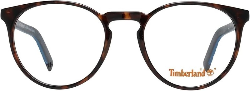 Timberland TB1681 052 Havana Plastic Round Eyeglasses Frame 52-20-145