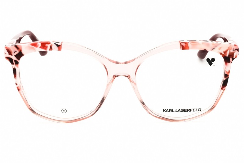 KARL LAGERFELD KL6154 618 Rose/Marble Rose 55mm Eyeglasses New Authentic gallery