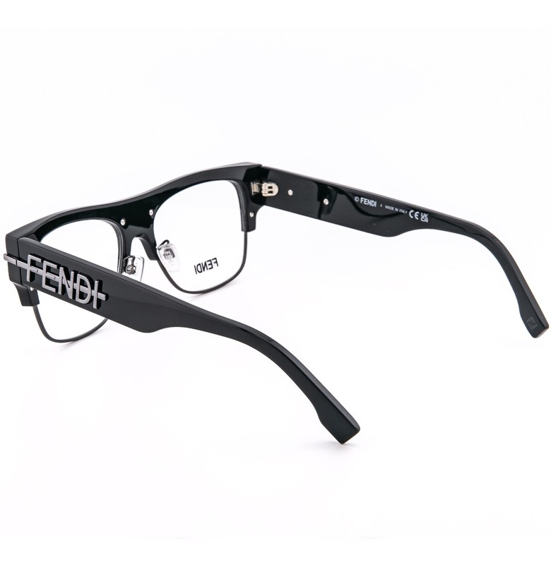 FENDI FENDIGRAPHY HOBO LOGO 50095 001 Black Eyeglasses Optical 53mm FE50095U gallery