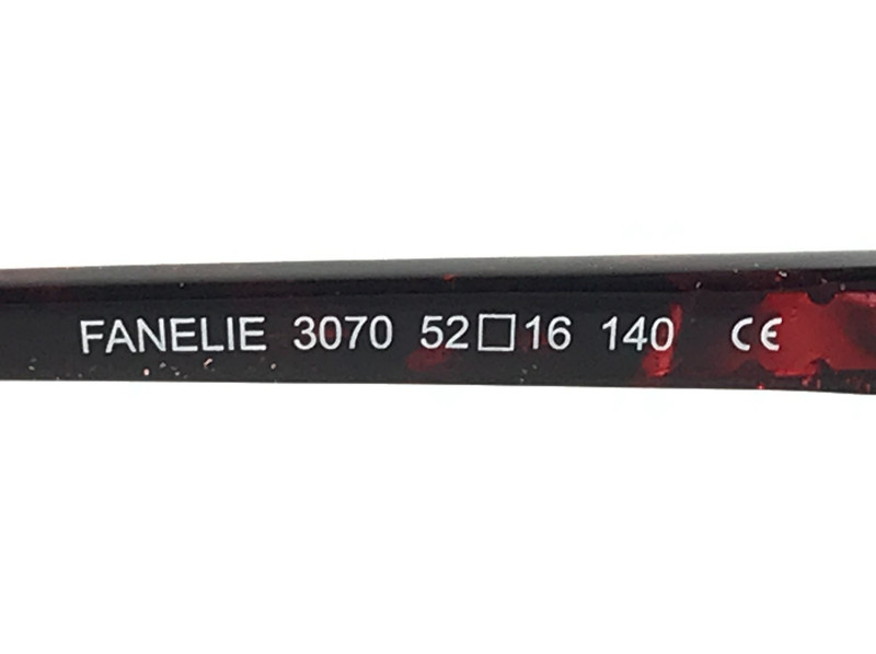 BOZ Eyeglasses Frames FANELIE 3070 Red Spangles Purple Cat Eye 52-16-140 gallery
