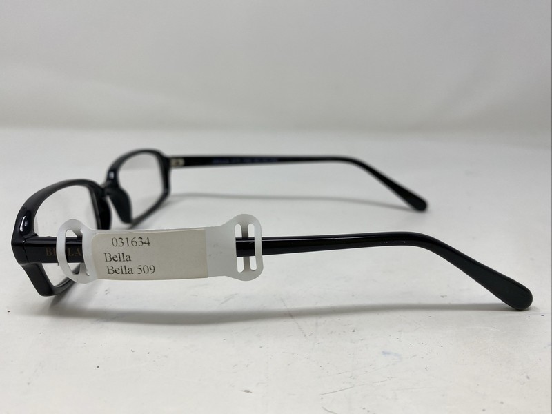 Bella Eyewear 509 090 50-19-140 Black Plastic Full Rim Eyeglasses Frame I522 gallery